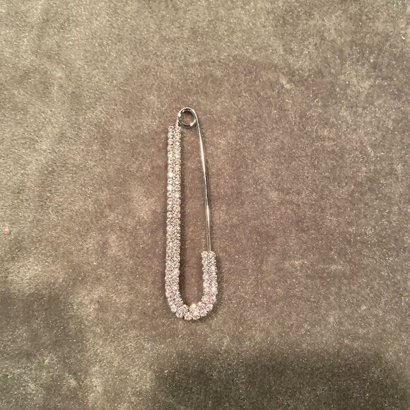 #403 LETTER "J" RHINESTONE Hat Pin - Picture 3 of 6